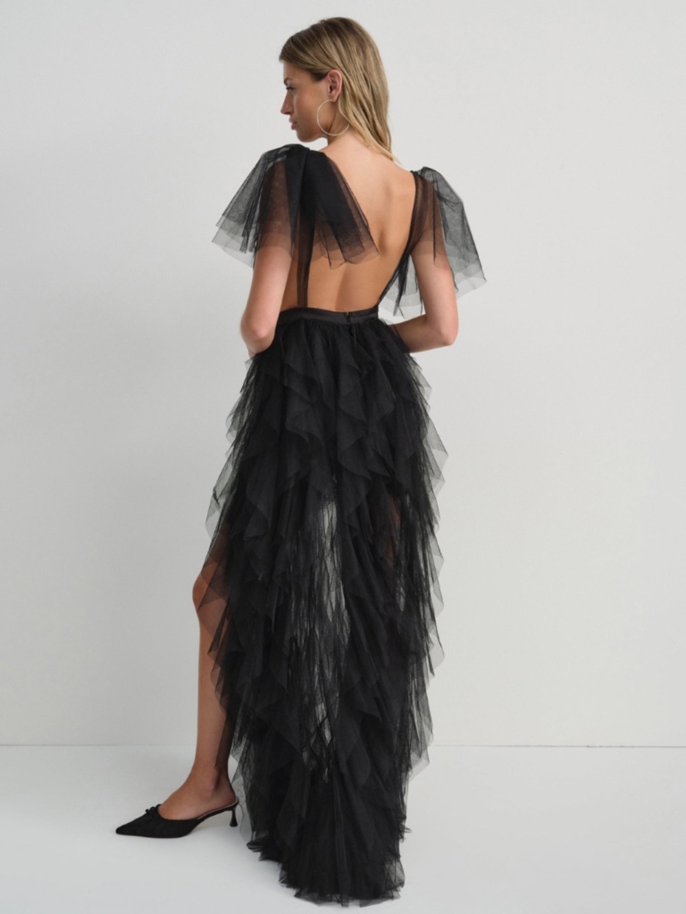 For Love & Lemons Maxine Gown M / Black - Picture 2 of 3